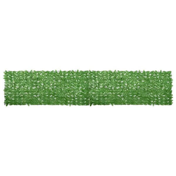 vidaXL Balcony Screen with Green Leaves 500x100 cm