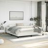 vidaXL Bed Frame without Mattress White 193x203 cm King Faux Leather