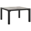 vidaXL 6 Piece Garden Lounge Set Black and Grey Poly Rattan