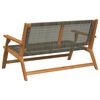 vidaXL Garden Furniture Grey 122 x 78 x 73 cm Solid Acacia Wood