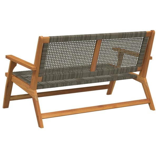 vidaXL Garden Furniture Grey 122 x 78 x 73 cm Solid Acacia Wood