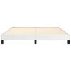 vidaXL Bed Frame without Mattress White 193x203 cm King Faux Leather