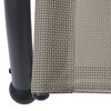 vidaXL Double Sun Lounger with Canopy Textilene Taupe