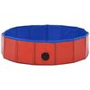 vidaXL Foldable Dog Swimming Pool Red 80x20 cm PVC