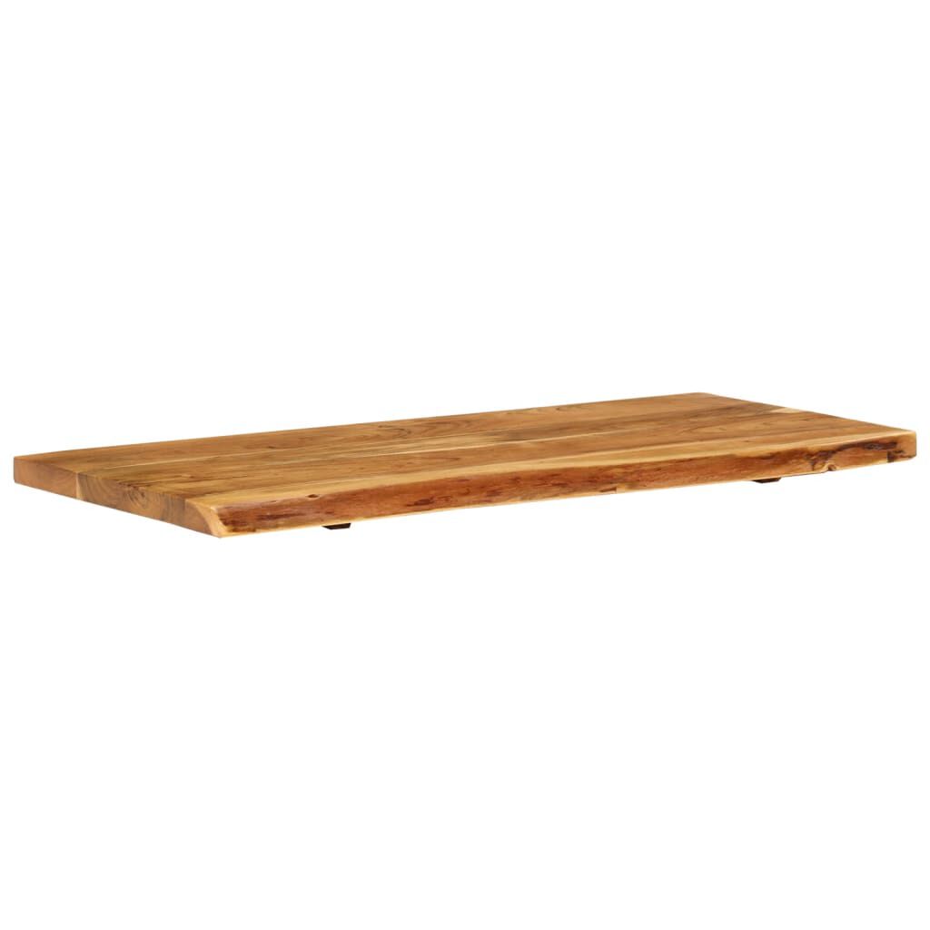 vidaXL Bathroom Vanity Top Solid Acacia Wood 114x52x3.8 cm