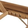 vidaXL Folding Sun Lounger with Cushion Solid Wood Acacia