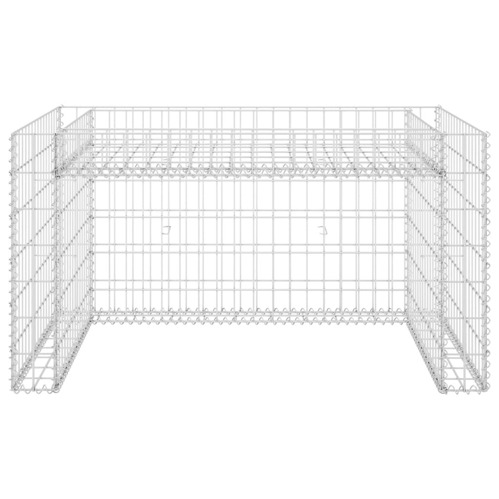 vidaXL Lawn Mower Garage with Raised Bed 110x80x60 cm Steel Wire