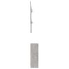 vidaXL Hallway Unit Concrete Grey 100x25x76.5 cm Engineered Wood