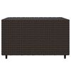 vidaXL 4 Piece Garden Lounge Set with Cushions Brown Poly Rattan