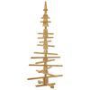 vidaXL Wooden Christmas Tree with Stand Brown 150 cm Solid pine wood