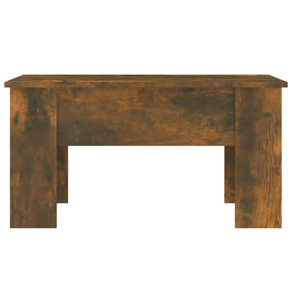 vidaXL Coffee Table Smoked Oak 79x49x41 cm Engineered Wood