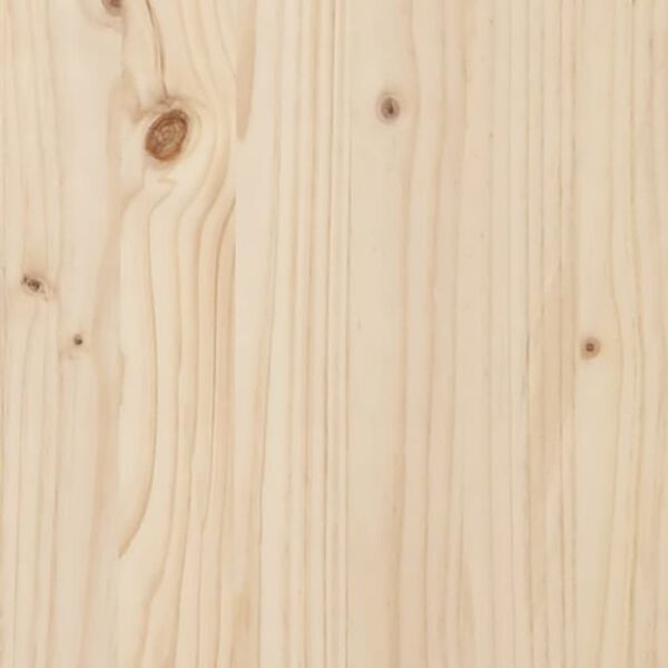 vidaXL Laundry Basket 44x44x66 cm Solid Wood Pine