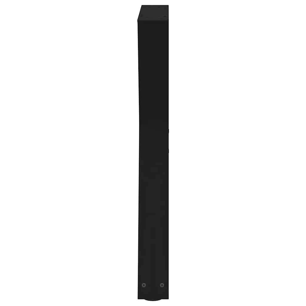 vidaXL Dining Table Legs 2 pcs Black 60x(72-73.3) cm Steel