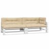 vidaXL Pallet Cushions 5 pcs Beige Fabric