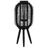 vidaXL Freestanding Candle Lantern Holder Bamboo Black