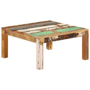 vidaXL Coffee Table 80x80x40 cm Solid Reclaimed Wood