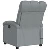 vidaXL Massage Recliner Chair Light Grey Fabric
