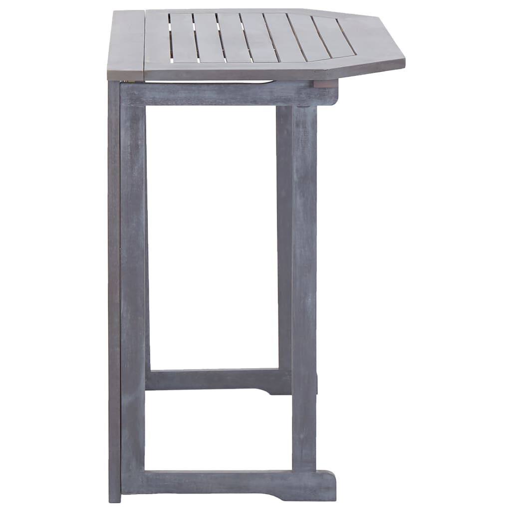 vidaXL Folding Balcony Table 90x50x74 cm Solid Acacia Wood