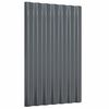 vidaXL Roof Panels 12 pcs Galvanised Steel Anthracite 60x36 cm