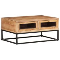 vidaXL Coffee Table 90x60x40 cm Solid Acacia Wood