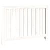 vidaXL Radiator Cover White 108.5x19x84 cm Solid Wood Pine