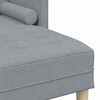 vidaXL Sofa Set with Cushion Light Grey Polyester