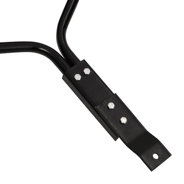 vidaXL Garden Lawn Roller with Aerator Clamps Black 63 L Iron