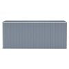 vidaXL Wall-mounted Garden Shed Grey 118x382x178 cm Galvanised Steel