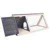 vidaXL Animal Rabbit Cage Grey Wood