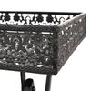 vidaXL Folding Tea Table Vintage Style Metal 58x35x72 cm Black