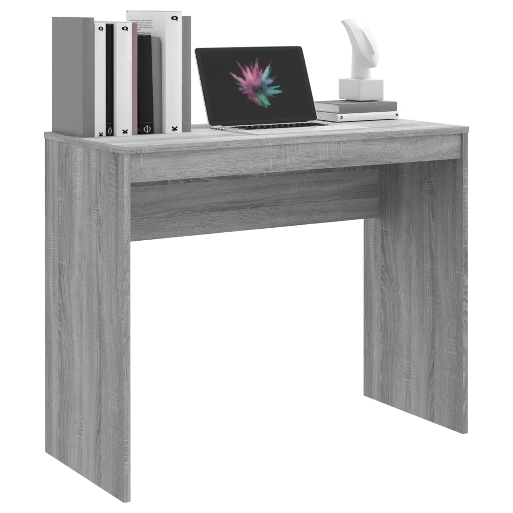 vidaXL Desk Grey Sonoma 90x40x72 cm Engineered Wood