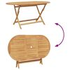 vidaXL Garden Dining Set 5 pcs Brown Solid teak wood