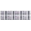 vidaXL Sun Lounger Cushion Grey Check Pattern 200x50x3cm Oxford Fabric