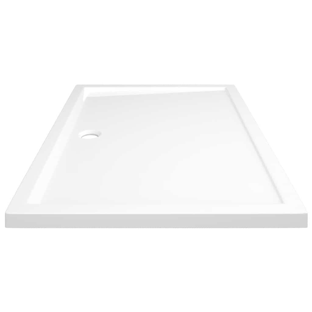 vidaXL Rectangular ABS Shower Base Tray White 80x120 cm