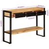 vidaXL Console Table 110x30x76 cm Solid Wood Mango