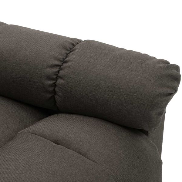 vidaXL Electric Massage Chair Taupe Fabric