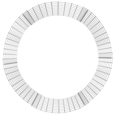 vidaXL Circular Gabion Pole Galvanised Steel Ø100x100 cm