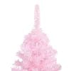 vidaXL Artificial Pre-lit Christmas Tree with Stand Pink 150 cm PVC