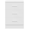 vidaXL Bedside Cabinet White 38x35x56 cm Engineered Wood