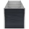 vidaXL Garden Raised Bed Anthracite 240x80x77 cm Galvanised Steel