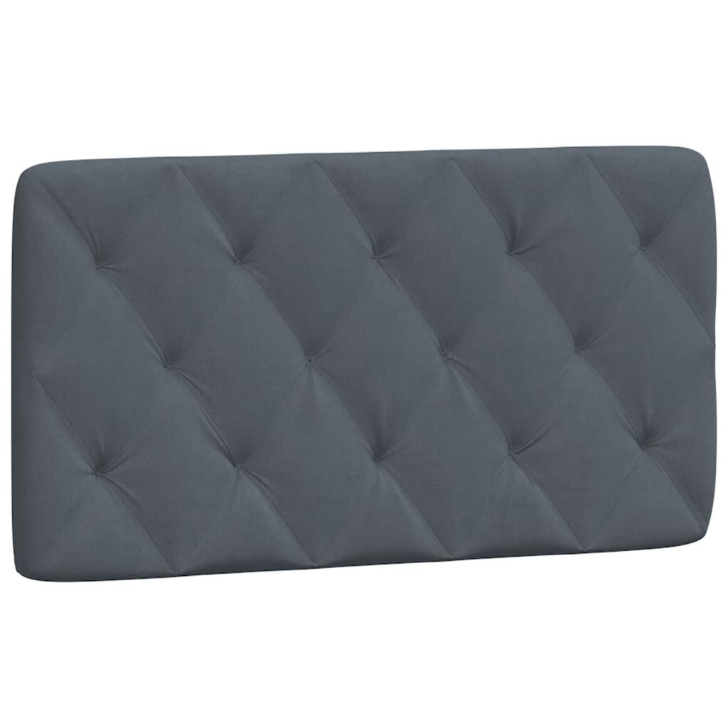 vidaXL Bed Frame without Mattress Dark Grey 100x190 cm Velvet