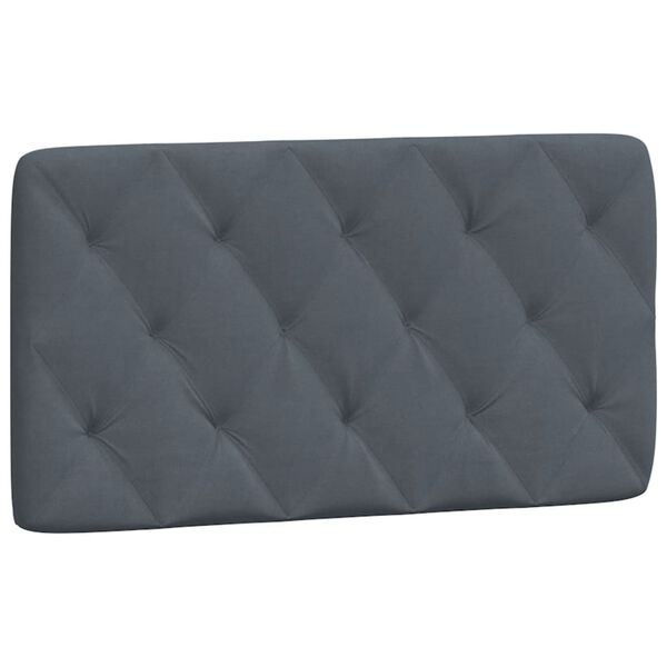 vidaXL Bed Frame without Mattress Dark Grey 100x190 cm Velvet