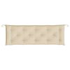 vidaXL Garden Bench Cushions 2 pcs Beige 150x50x7 cm Oxford Fabric