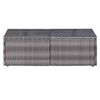 vidaXL 6 Piece Garden Sofa Set with Cushions & Pillows Poly Rattan Grey