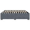 vidaXL Bed Frame without Mattress Dark Grey&nbsp;King Velvet