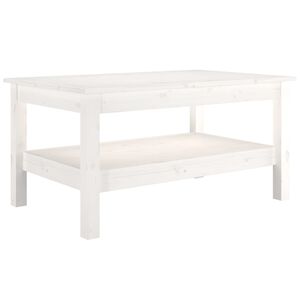 vidaXL Coffee Table White 80x50x40 cm Solid Wood Pine