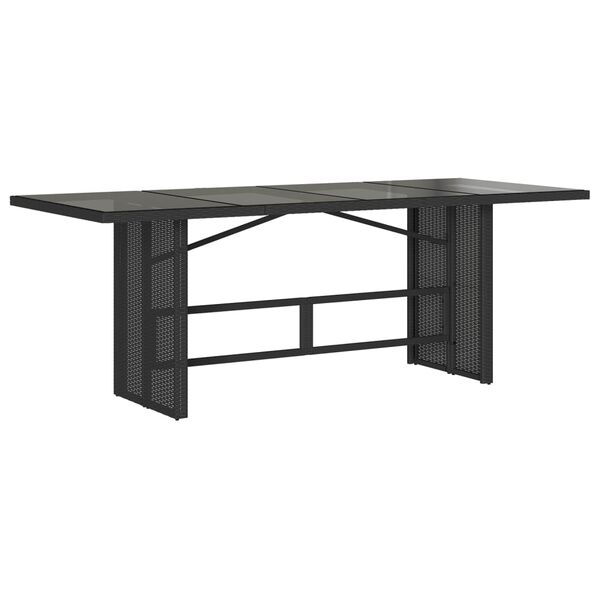 vidaXL 7 Piece Garden Dining Set with Cushions Grey Poly Rattan