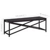 vidaXL Garden Bench 120 cm Poly Rattan Black