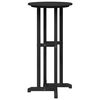 vidaXL Bar Table Black 55 x 55 x 107 cm Polyethylene