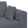 vidaXL Sofa with Cushion 3 pcs Dark Grey Velvet